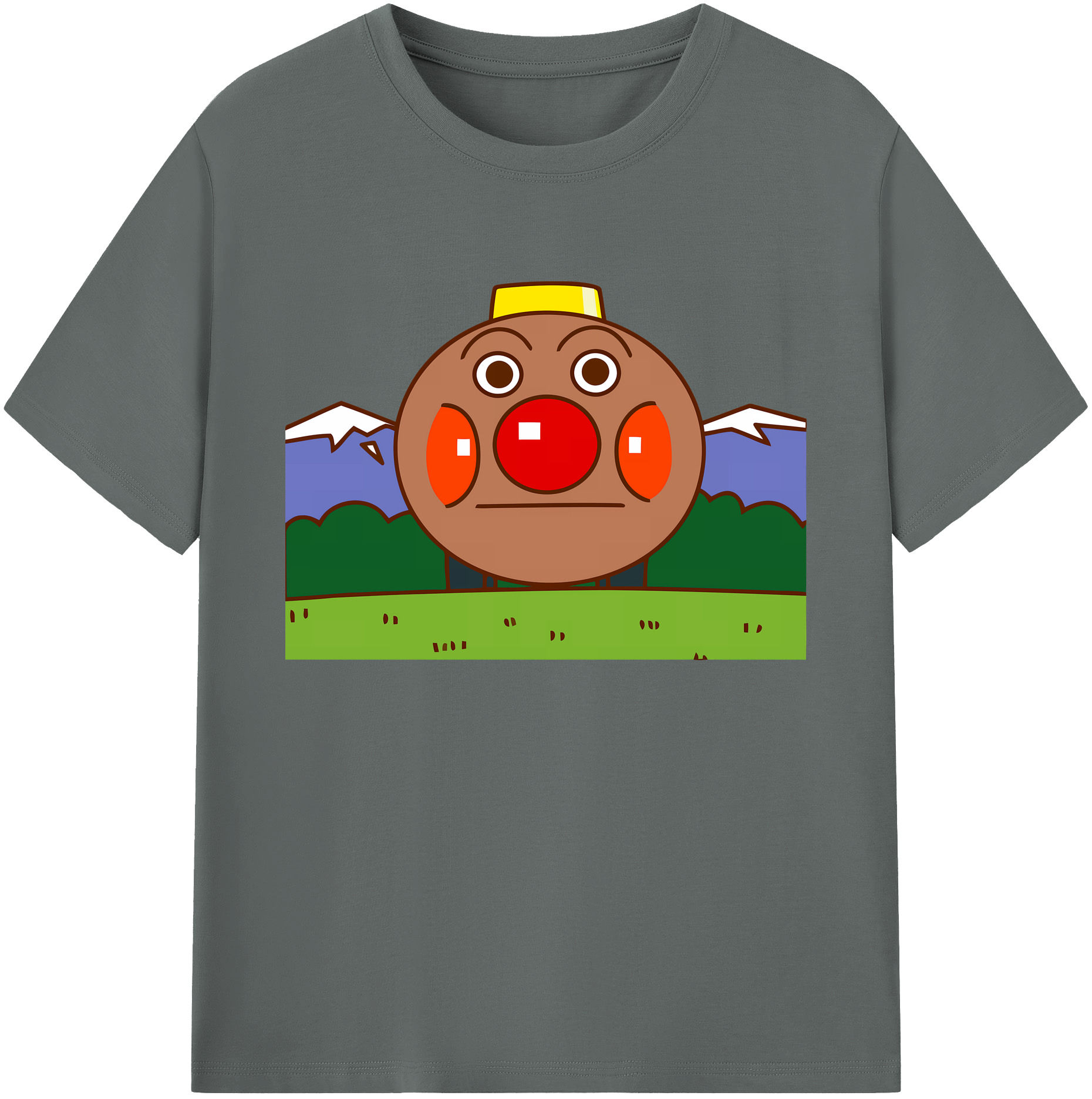 （画像用） アンパンマン Anpanman 綿100％ メンズ半袖Tシャツ｜肌触りやわらか＆通気性
